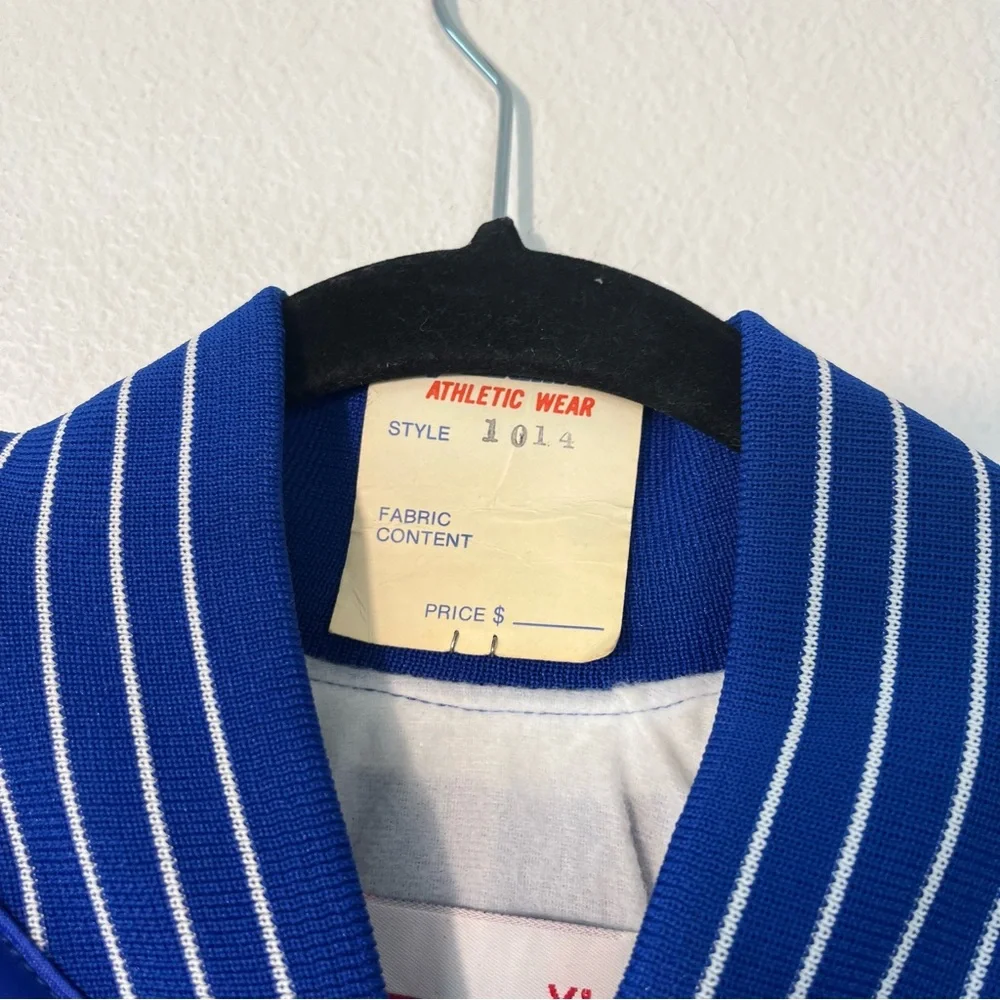 VTG Speedline Athletic Wear Jacket Size XL Blue Streetwear Pullover 1/4 Zip NEW